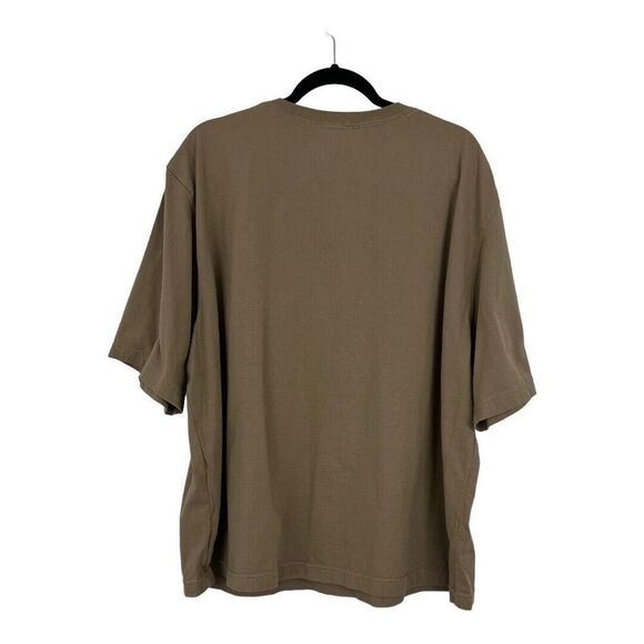 Carhartt Original Fit Mens Tan Short Sleeve Crew Neck Pocket Logo T-Shirt 2XL - Picture 2 of 4